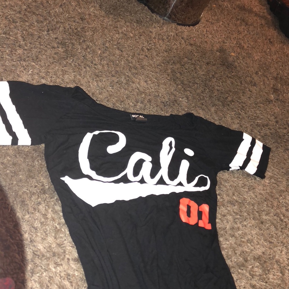 A black “Cali” shirt